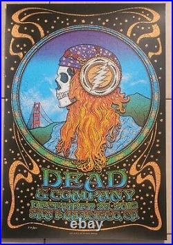 Dead and Company Poster San Francisco Bill Graham 2015 Dec 28 XX/800 Dave Hunter