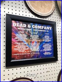 Dead and Company Poster Setlist Souvenir San Francisco 2023 Framed + Free Ship