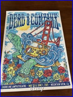 Dead and Company Poster Shoreline 2019 S/N Mountain View Gregg Gordon XXXX/1700