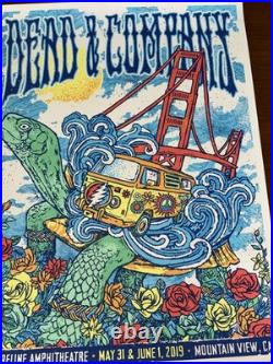 Dead and Company Poster Shoreline 2019 S/N Mountain View Gregg Gordon XXXX/1700