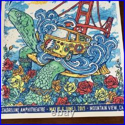 Dead and Company Poster Shoreline 2019 S/N Mountain View Gregg Gordon XXXX/1700