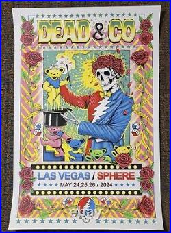 Dead and Company Poster Sphere Size 24 x 36 Weekend 2 May 24-26 2024 Las Vegas