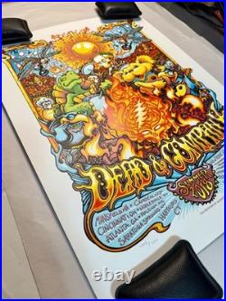Dead and Company Poster Summer Tour 2018 S/N X/3550 AJ Masthay? MINTY