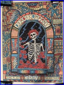 Dead and Company Poster VIP Philadelphia 2023 Citizens Bank Signed ###/850