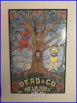 Dead and Company Raleigh, NC Framed Poster 804/910 8/16/21 Owen Murphy Grateful
