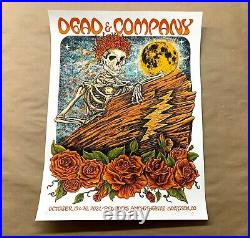Dead and Company Red Rocks Poster Nathaniel Deas SIGNED DOODLED 2021 Morrison CO