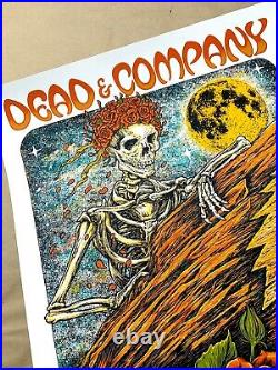 Dead and Company Red Rocks Poster Nathaniel Deas SIGNED DOODLED 2021 Morrison CO