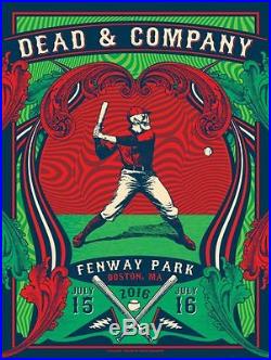 Dead and Company Status Serigraph Poster Boston Fenway Park Artist Edition #/100