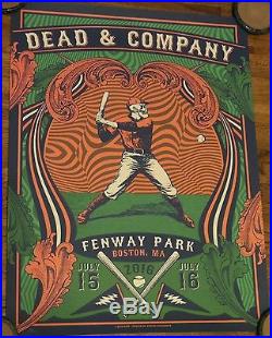 Dead and Company Status Serigraph Poster Boston Fenway Park Artist Edition #/100
