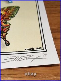 Dead and Company VIP 2019 BUTTERFLY Poster EMEK Signed and Numbered
