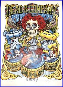 Dead and Company Wrigley Field 2019 Official AJ Masthay Print