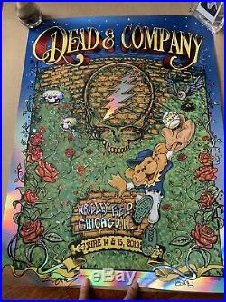 Dead and Company Wrigley Field AJ Masthay Mike Dubois hand S/N edition of 100