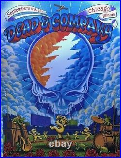 Dead and Company Wrigley Field Poster 2021 Chicago James Flames