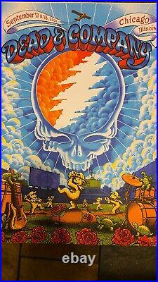 Dead and Company Wrigley Field Poster 2021 Chicago James Flames