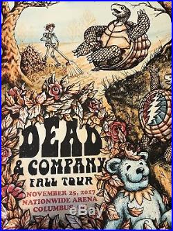 Dead and Company Zeb Love Columbus, OH 11/25/2017 AP S/N XX/50 Poster Grateful