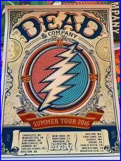Dead and Company poster 2016 Grateful Dead Summer Tour Poster