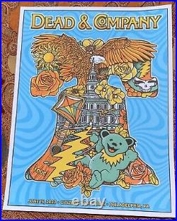 Dead and & Company poster 6/15 2023 Citizens Bank Park Philadelphia Bob Weir