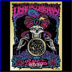 Dead and Company poster SPHERE Las Vegas 7/12 Gold FOIL Web Variant AMES BROS