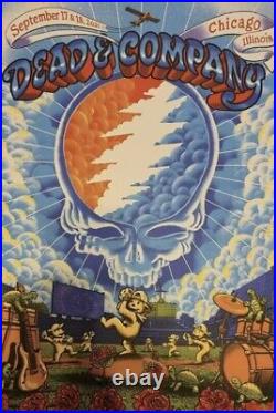 Dead and Company poster Wrigley Field 9/17 9/18 2021 Cubs Grateful Dead Signed
