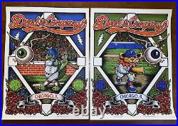 Dead and Company poster set Wrigley Field 9/17 9/18 2021 Chicago Grateful Dead