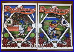 Dead and & Company poster set Wrigley Field 9/17 9/18 2021 Chicago Grateful Dead