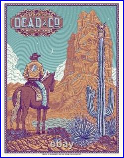 Dead and & Company poster signed 5/23/23 Phoenix Arizona Talking Stick AK Chin