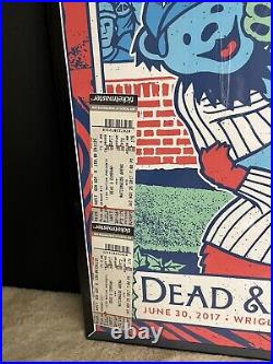 Dead and company poster 2017 wrigley field chicago with tickets grateful dead