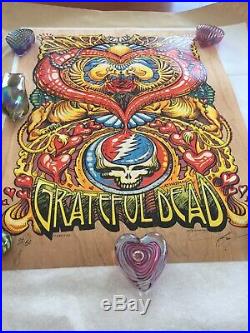Dead and company poster AJ Masthay (wood foil)
