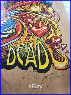 Dead and company poster AJ Masthay (wood foil)