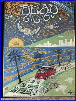 Dead and company poster Double Foil From NYE 2015 In Los Angeles