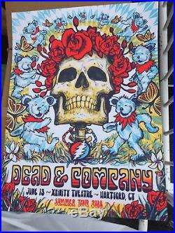 Dead and company poster Hartford GDP 2018 Zeb Love Limited Edition Signed Poster