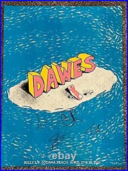 Devil on Desert Island Signed by the Band Dawes Original Concert Poster from'23