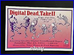 Digital Grateful Dead Boulder Colorado KGNU Fundraiser Original Poster from 1994