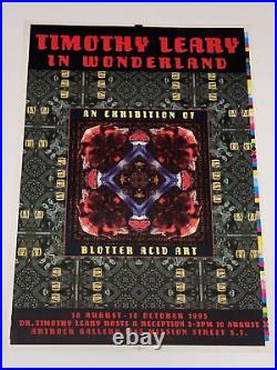 Dr Timothy Leary Blotter Acid Art Show Uncut Proof Original San Francisco Poster