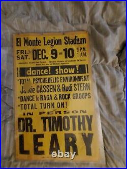Dr. Timothy Leary Lsd 1960s Not Grateful Dead Dance Boxing Style Concert Poster
