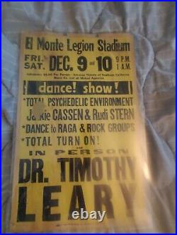 Dr. Timothy Leary Lsd 1960s Not Grateful Dead Dance Boxing Style Concert Poster