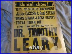 Dr. Timothy Leary Lsd 1960s Not Grateful Dead Dance Boxing Style Concert Poster