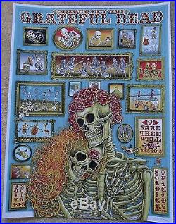 EMEK 2015 VIP Grateful Dead Concert Poster, Fare Thee Well, Flawless 1st Print