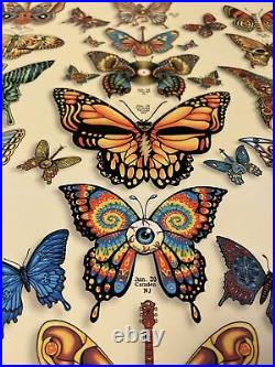 EMEK Dead & Company Butterfly 2019 VIP Poster Glossy AE #'d /200 Signed Doodled