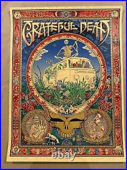 EMEK Gan Grateful Dead Poster Art Print 2022 WOOD VENEER Variant BNG #/150