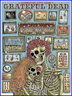 EMEK Grateful Dead Fare Thee Well Artist Edition Poster Print Signed & Numbered