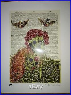 EMEK Grateful Dead GD50 Dictionary Page Art Print Poster TRPS Fare Jerry Garcia