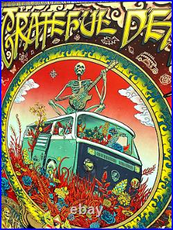 EMEK Grateful Dead GREEN Variant Screen Print Poster #270/325? SHIPS FAST