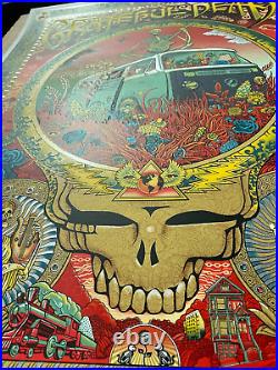 EMEK Grateful Dead GREEN Variant Screen Print Poster #270/325? SHIPS FAST