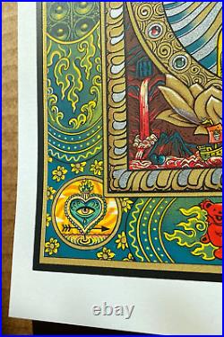 EMEK Grateful Dead GREEN Variant Screen Print Poster #270/325? SHIPS FAST