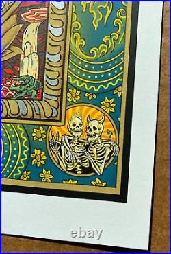 EMEK Grateful Dead GREEN Variant Screen Print Poster #270/325? SHIPS FAST