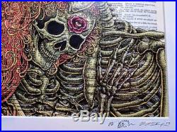 EMEK Print Grateful Dead GD50 Skeletons Dictionary Fare Thee Well chuck sperry