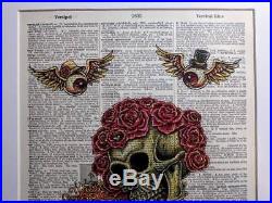EMEK Print Grateful Dead GD50 Skeletons Dictionary Fare Thee Well chuck sperry
