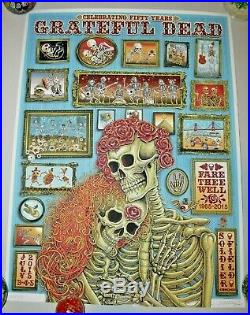 Emek Gd50 Grateful Dead Poster Soldier Field Chicago Fare Thee Well