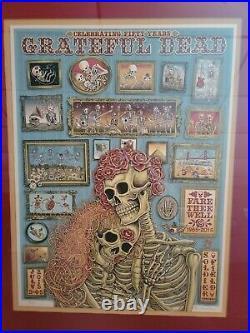 Emek Grateful Dead 50th Anniversary Chicago VIP Poster